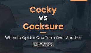 cocksure