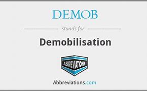 demob