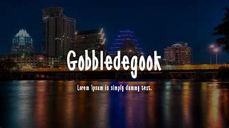 gobbledegook