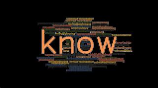 know